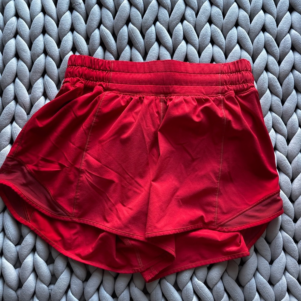 lululemon Red Running Shorts